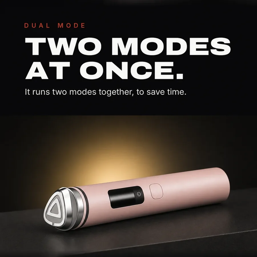 Dual mode: it runs two modes at once, to save time.