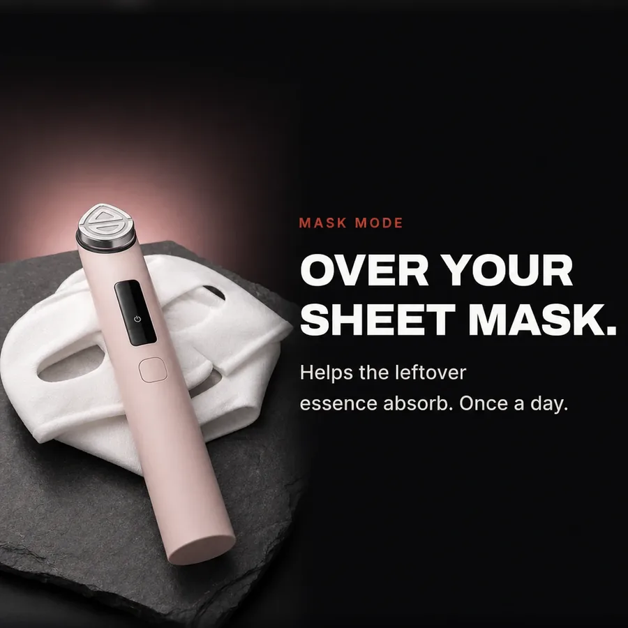 Mask mode: used over your sheet mask once a day, to help the leftover essence absorb.