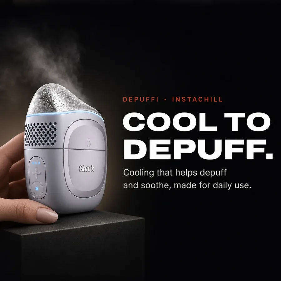 DePuffi InstaChill: cooling that helps depuff and soothe the skin, made for daily use.